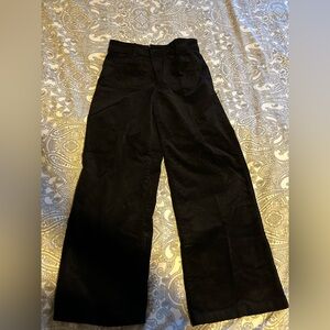 The Palmer Wide-Leg Black Pants from LOFT